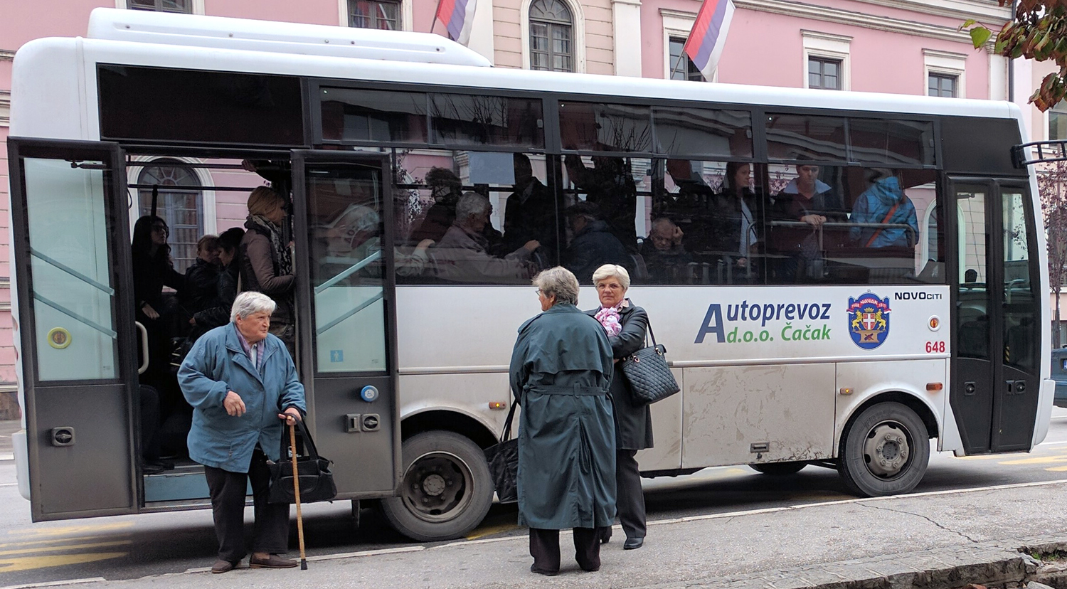 Грб Чачка на аутобусима Аутопревоза
